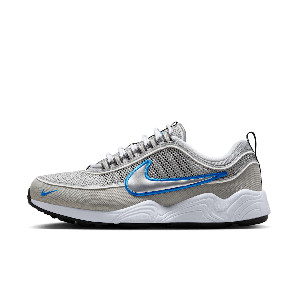 Nike Air Zoom Spiridon OG 'Metallic Silver & Signal Blue' HF9117-003