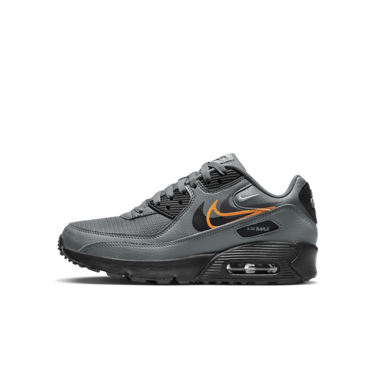 Nike Air Max 90 GS 'Multi Swoosh Grey' FN7785-001