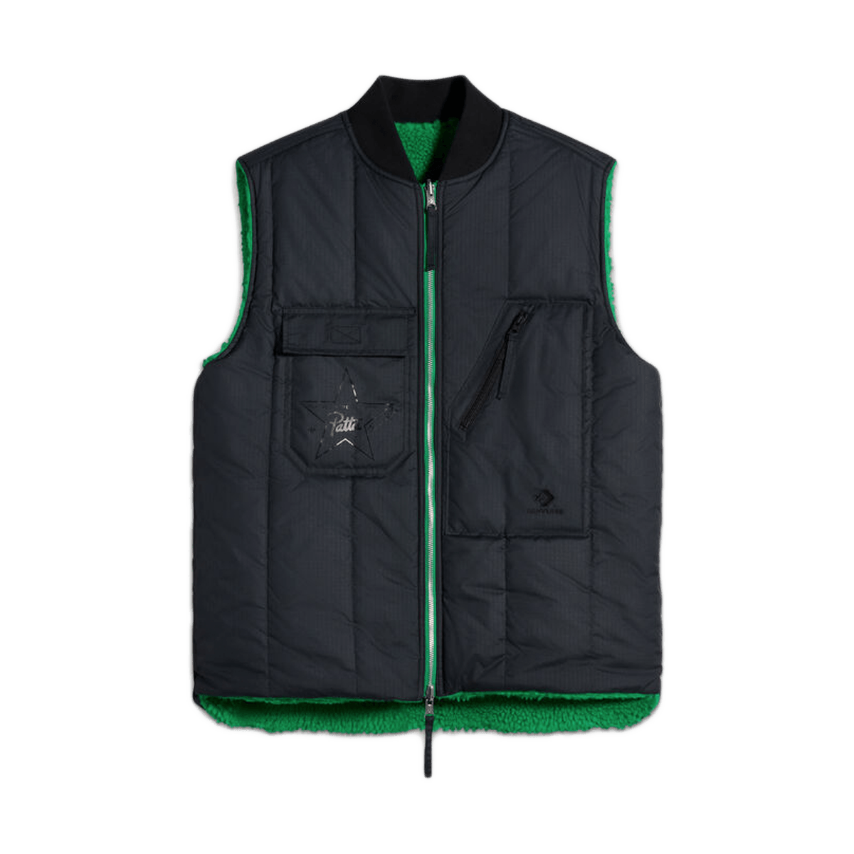 Patta x Converse Reversible Vest 'Black & Jolly Green'