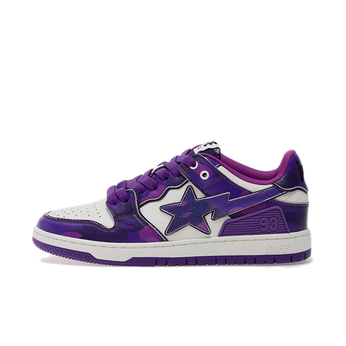 A Bathing Ape Bape SK8 STA 1 M2 'Purple Camo' 001FWK801310MPUR