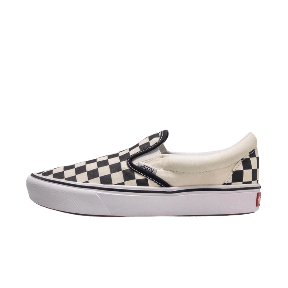 Vans Comfycush Slip On Checkerboard White Black