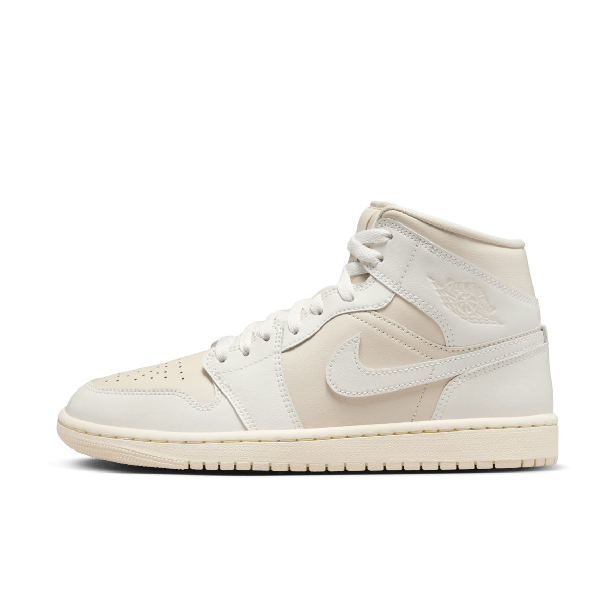 Air Jordan 1 Mid WMNS 'Light Tan' BQ6472-201