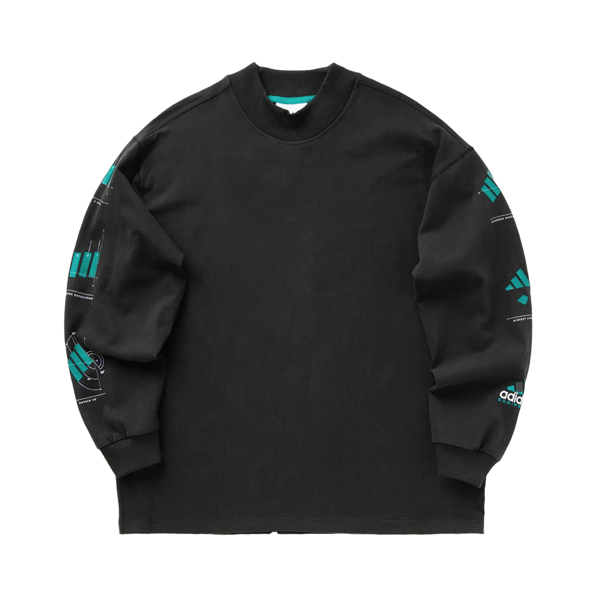 adidas EQT Long Sleeve Graphic Tee 'Black' JN4849