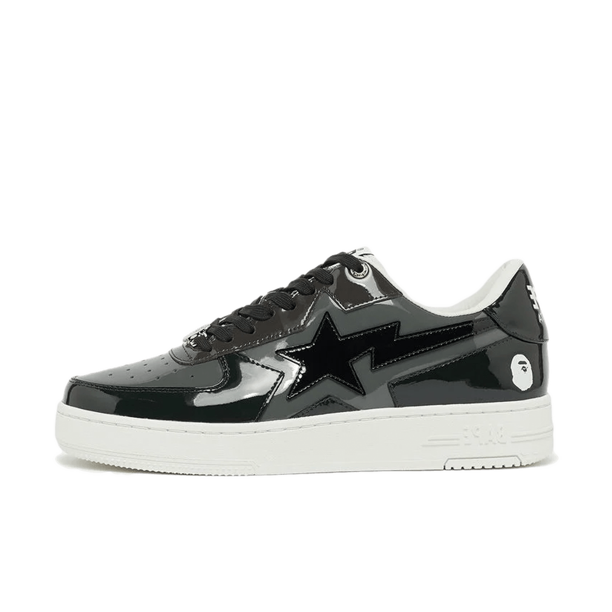 A Bathing Ape Bape Sta Icon M2 'Patent Black'