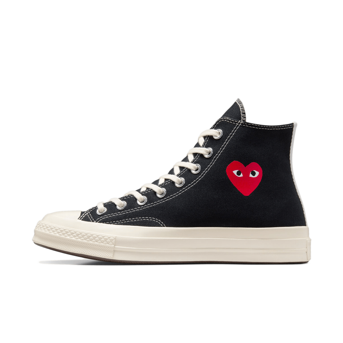 CDG x Converse Chuck 70 Hi 'Single Heart Black' | A08801C | Sneakerjagers