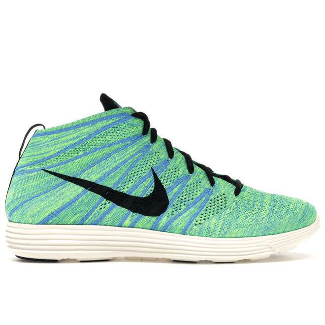 Nike Lunar Flyknit Chukka Blue Glow Volt 554969-407