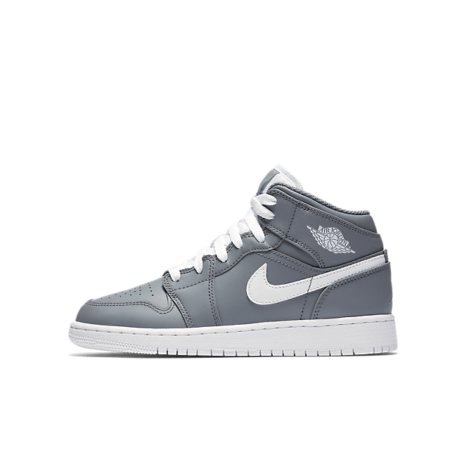 Jordan 1 Mid Cool Grey White (GS) 554725-036