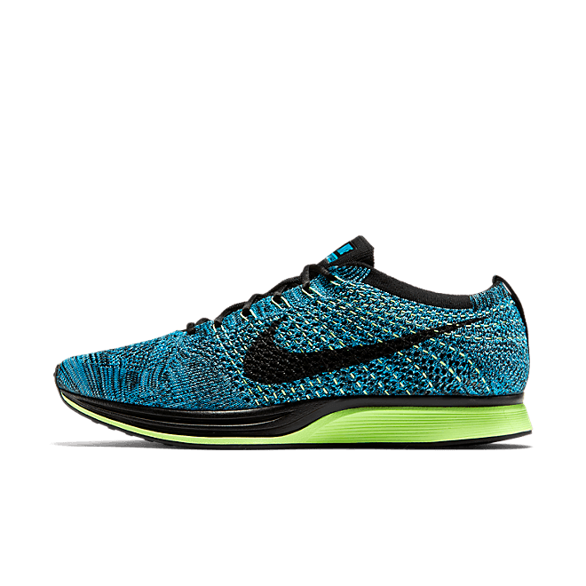 Nike Flyknit Racer Blue Gecko 526628-401