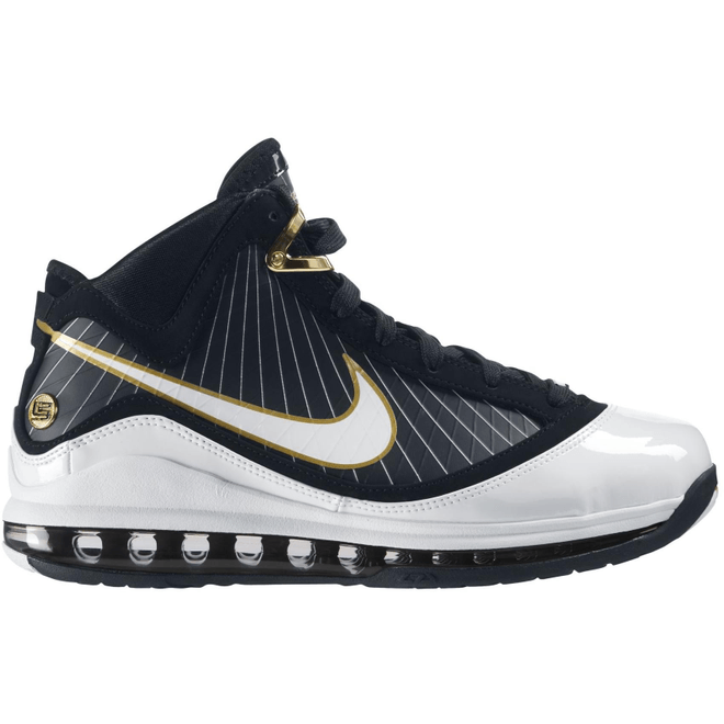 Nike LeBron 7 Black/White-Metallic Gold