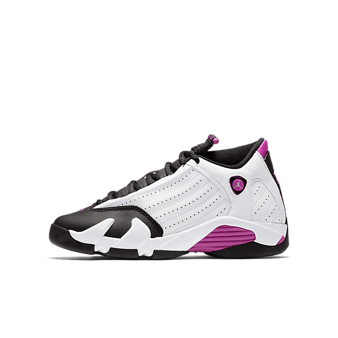 Jordan 14 Retro Fuchsia Flash Black Toe (GS) 654969-119