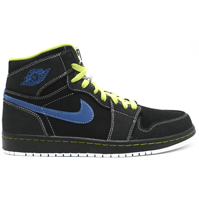 Jordan 1 Retro High Black Cyber Blue Sapphire 332550-005