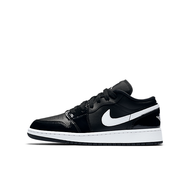 Jordan 1 Low Black Patent White (GS) 553560-002