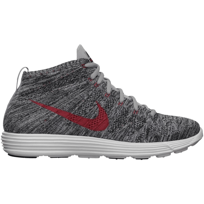 Nike Lunar Flyknit Chukka Wolf Grey Red 554969-001