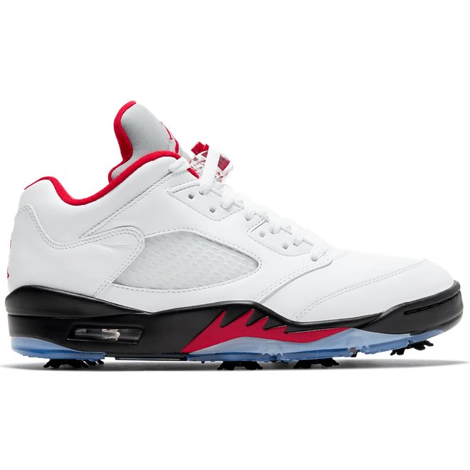 Jordan 5 Retro Low Golf Fire Red (Silver Tongue)