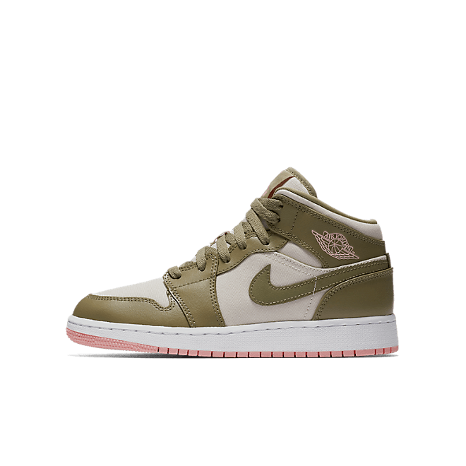 Jordan 1 Mid Trooper Bleached Coral (GS) 555112-225