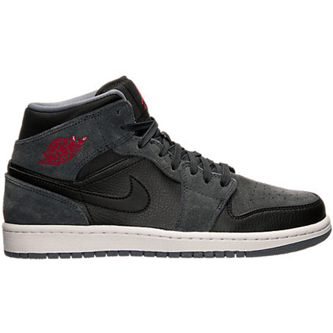 Jordan 1 Retro Mid Black Gym Red Anthracite 554724-018