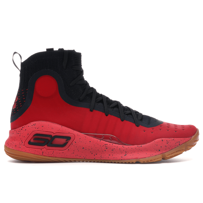 Under Armour Curry 4 Red Black Gum 1298306-603