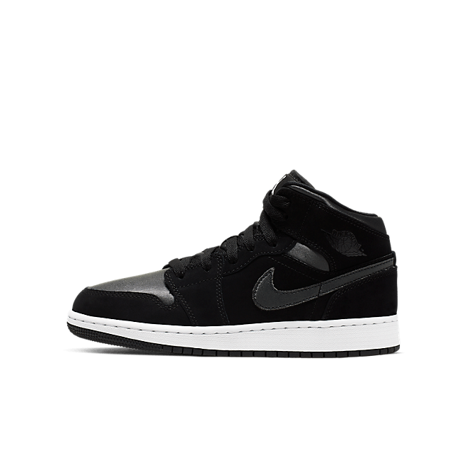 Jordan 1 Mid White Black Grey (GS) BQ6931-012