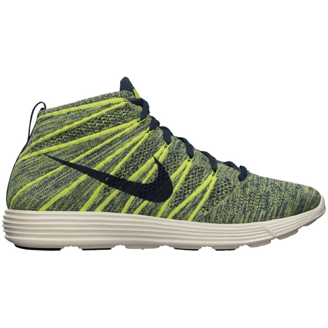 Nike Lunar Flyknit Chukka Squadron Blue Electric Yellow 554969-447