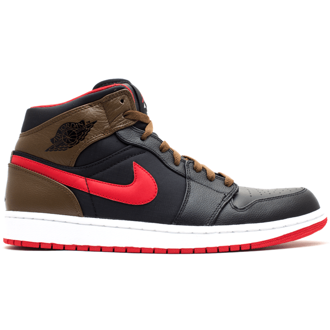 Jordan 1 Phat Black Red Olive 364770-040