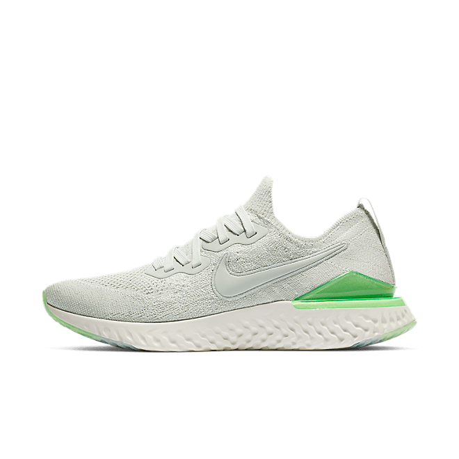 Nike Epic React Flyknit 2 Light Silver Lime Blast (W) BQ8927-005