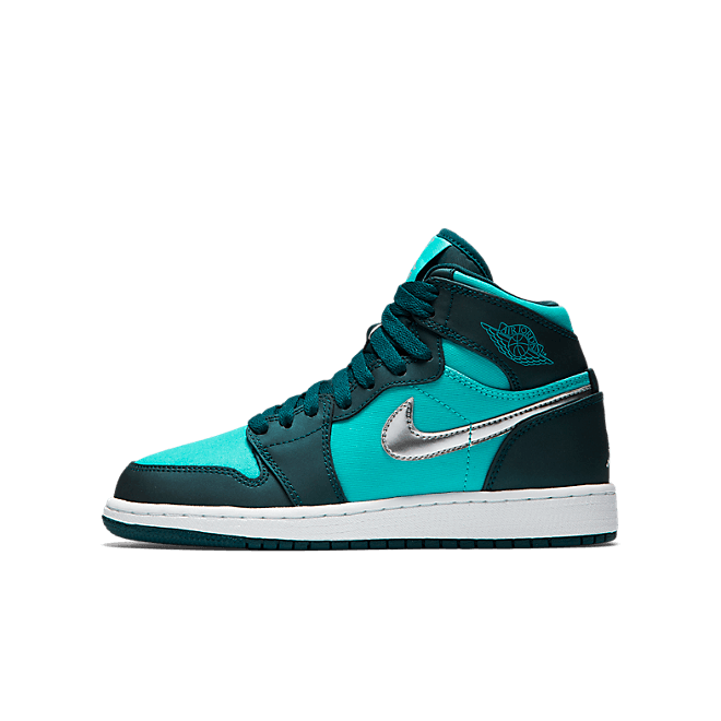 Jordan 1 Retro High Hyper Jade Metallic Silver (GS) 332148-318