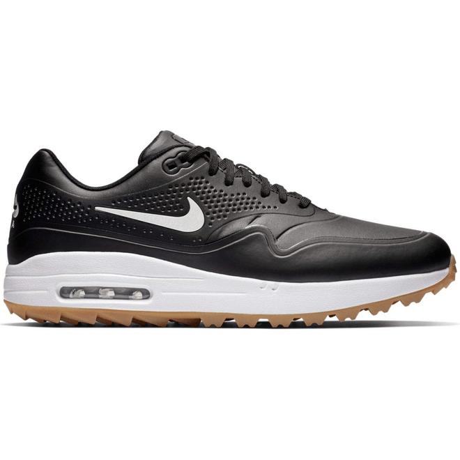 Nike Air Max 1 Golf Black Gum White Swoosh AQ0863-001WHITESWOOSH