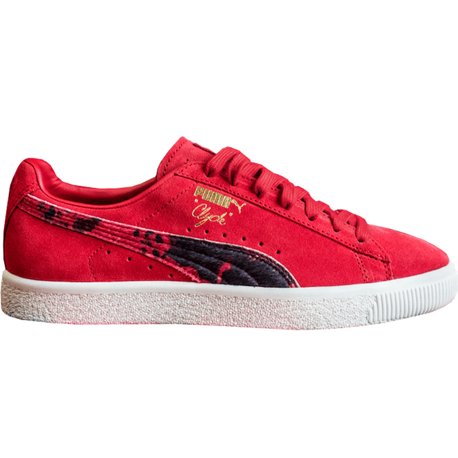 Puma Clyde Packer Shoes Cow Suit Red