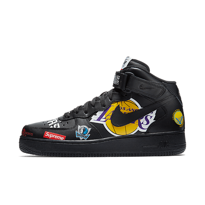 Nike Air Force 1 Mid Supreme NBA Black AQ8017-001