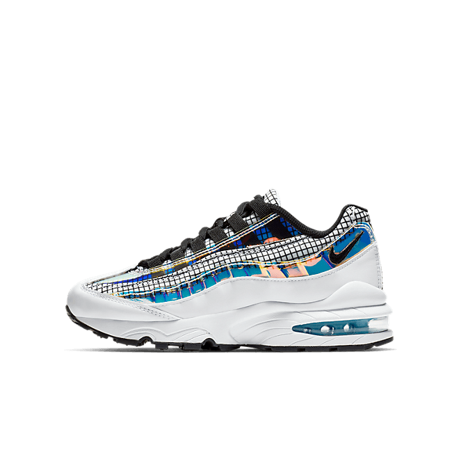 Nike Air Max 95 LV8 White Blue Glaze Black (GS) BQ7218-100