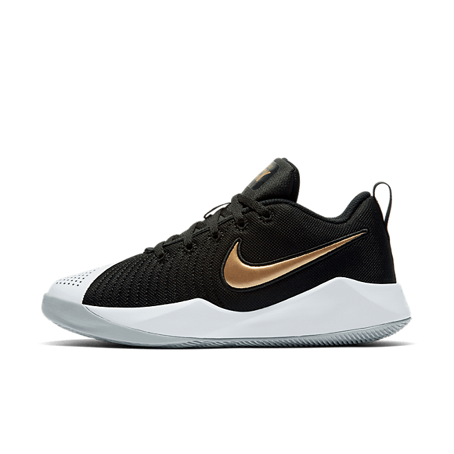 Nike Team Hustle Quick 2 Black Metallic Gold (GS) AT5298-010