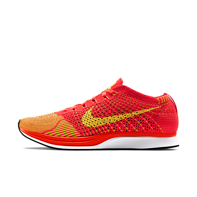 Nike Flyknit Racer Bright Crimson Volt