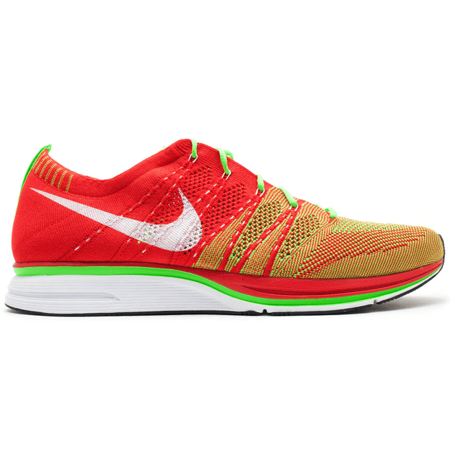 Nike Flyknit Trainer+ University Red Electric Green