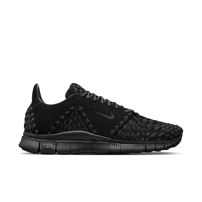 Nike Free Inneva Woven 2 Triple Black Suede 813040-001