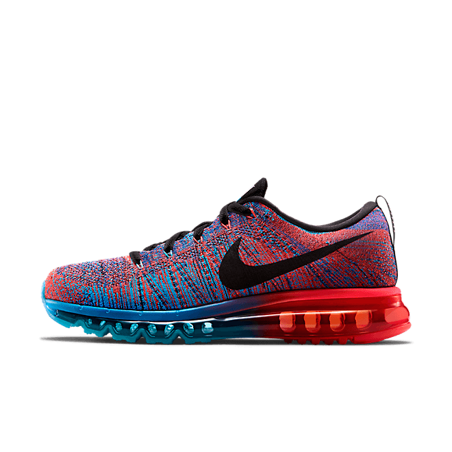 Nike Flyknit Max Blue Lagoon Bright Crimson 620469-401