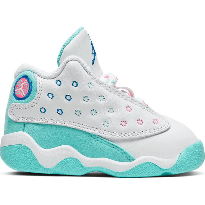 Jordan 13 Retro White Soar Green Pink (TD) 684802-100