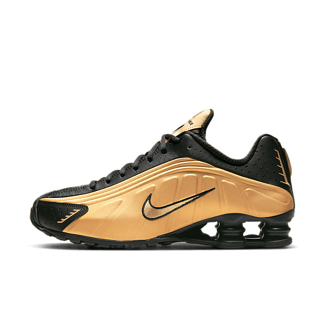 Nike Shox R4 Metallic Gold Black 104265-702