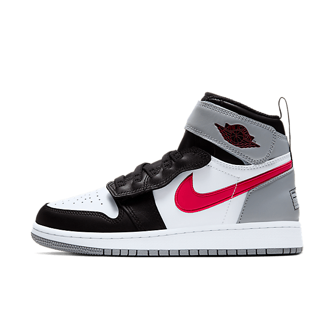 Jordan 1 Flyease Black Particle Grey Gym Red (GS) CT4897-002