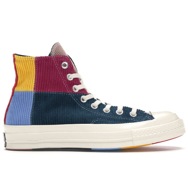 Converse Chuck Taylor All-Star 70s Hi Corduroy Patchwork Gold Navy 166532C