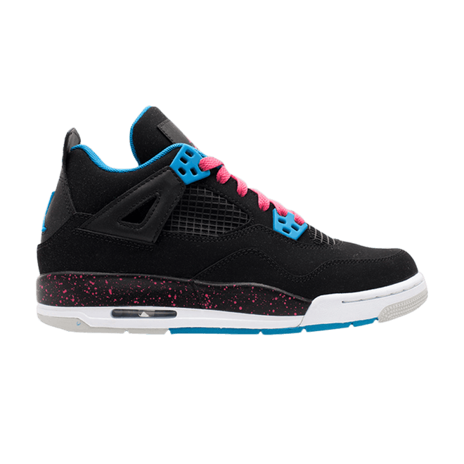 Jordan 4 Retro Black Vivid Pink Dynamic Blue (GS) 487724-019