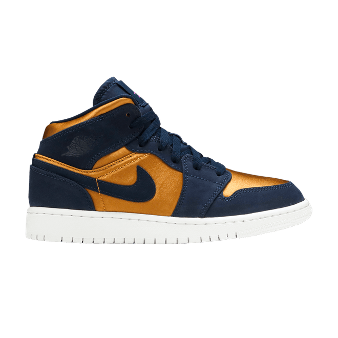 Jordan 1 Mid Obsidian Desert Ochre (GS) BQ6931-401