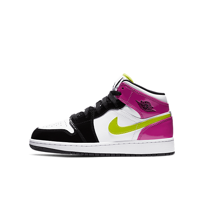 Jordan 1 Mid White Black Cyber Pink (GS) CZ9835-100