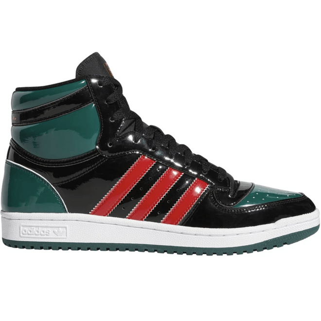 adidas Top Ten Black Green Red Patent