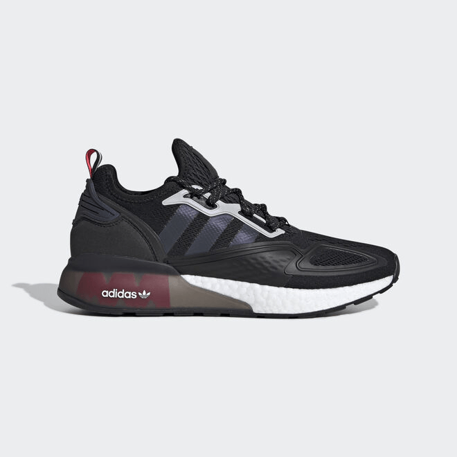 adidas ZX 2K Boost Black Iridescent Shock Red