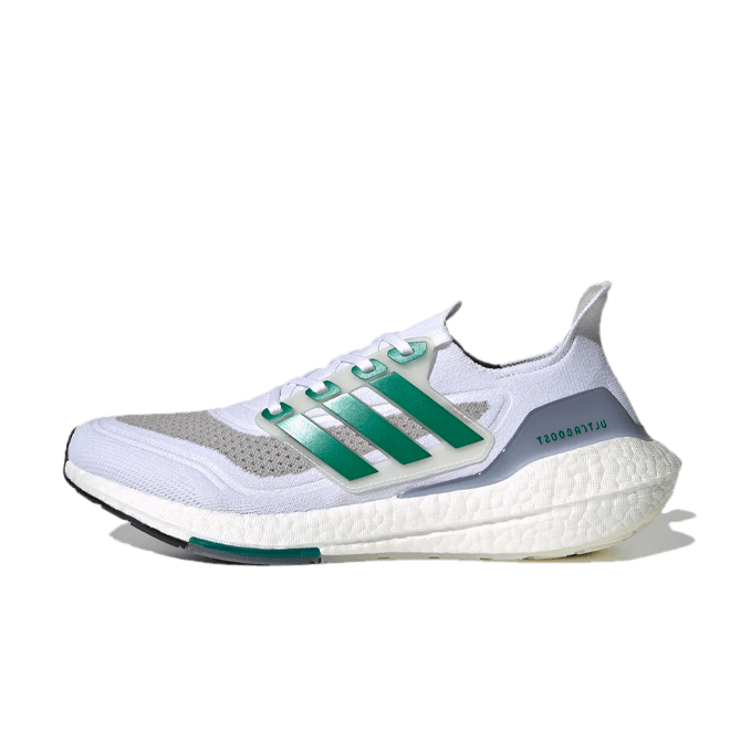 adidas UltraBoost 21 'White/Green' FZ2326