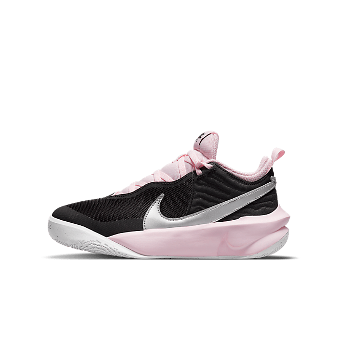 Nike Team Hustle D 10 GS Black/Metallic Silver-Pink Foam -White