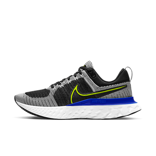 Nike React Infinity Run Flyknit 2 Black White Racer Blue Cyber CT2357-100