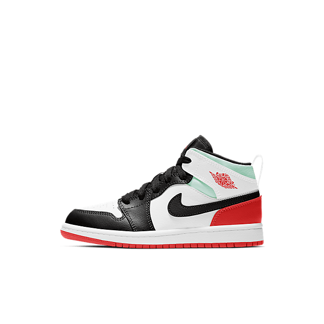 Jordan 1 Mid SE White Black Red Spruce (PS) BQ6932-100