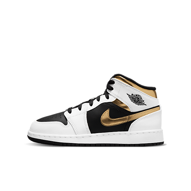 Jordan 1 Mid White Gold Black (GS) 554725-190