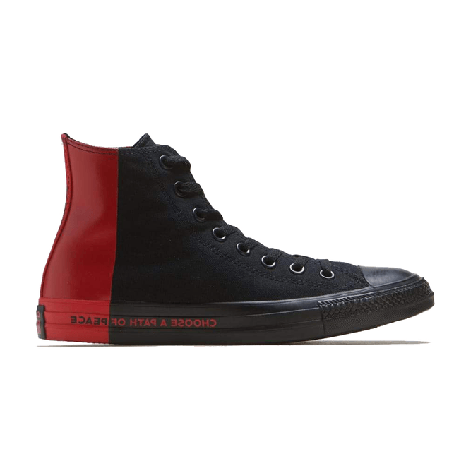 Converse Chuck Taylor All-Star Hi Seek Peace Black Red 166534F